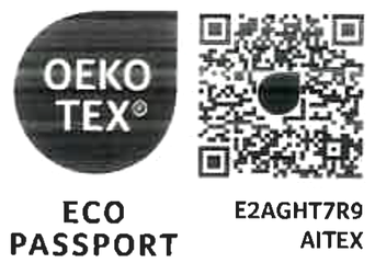 OEKO-TEX ECO PASSPORT certificate E2AGHT7R9, issued by AITEX